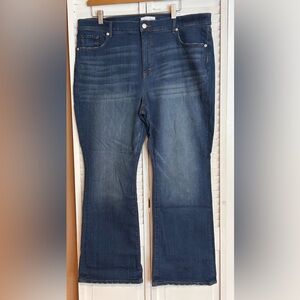 Ann Taylor LOFT Womens Size 18 34 Petite The Boot blue jeans NWT 18P bootcut